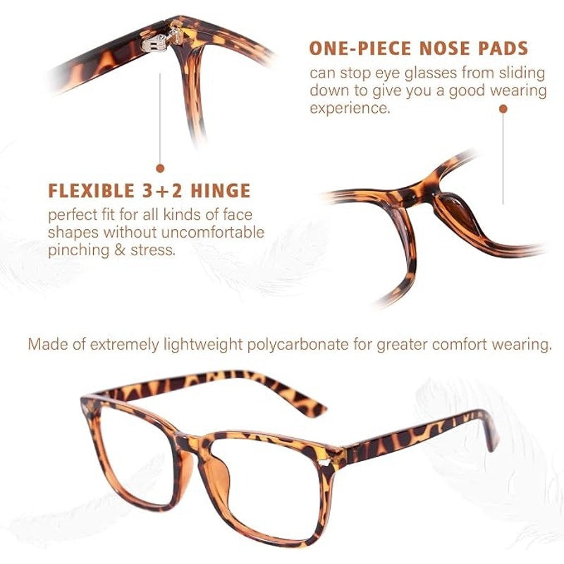 OPTOFENDY Progressive Multifocal Reading Glasses For Women Men,2 Pack Multicolor