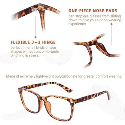 OPTOFENDY Progressive Multifocal Reading Glasses For Women Men,2 Pack Multicolor