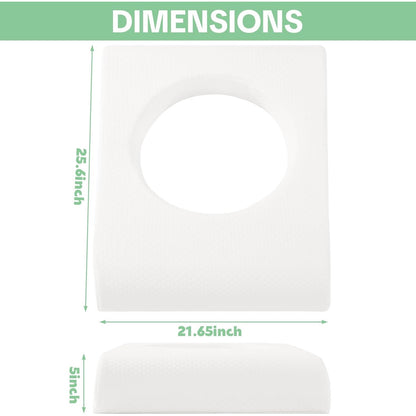 HOMBYS BBL Pillow After Surgery For Sleeping,High Density Foam Butt (White)