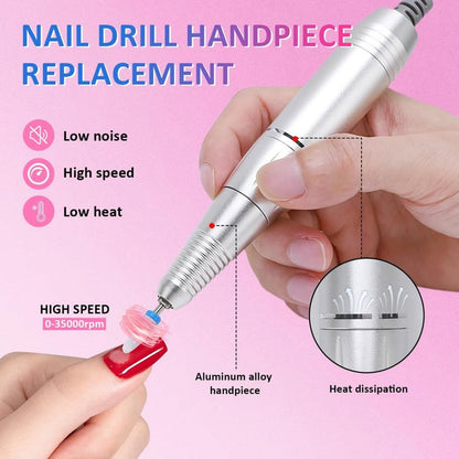 Nail Drill Handpiece Replacement,Nail Art Drill Handpiece Nail Drills Handle