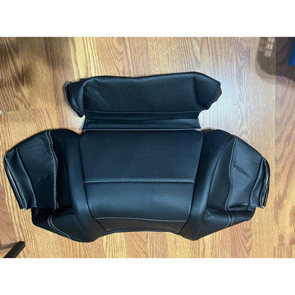 ATUOTPO Mercedes Benz C-Driver Side Bottom Black Leather Seat Cover-1 pc Black