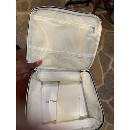 DreamGenius Nail Polish Organizer Case Holds 42 Bottles, Portable Double-Layer Nail Polish Storage