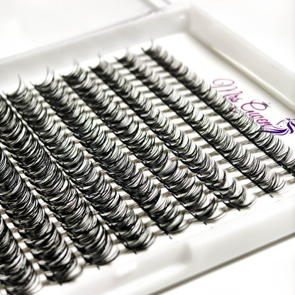 280pcs Mixed Length C Curl 40D Reusable Cluster Lashes DIY Faux Mink Eyelash Extensions for Easy Application, Natural & Fluffy Look, Perfect for Beginners 9-18mm Variety Packs