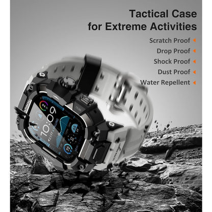 ULTIMAL Rugged Case with Band for Apple Watch Ultra 4/3/2/1, 49mm Gray