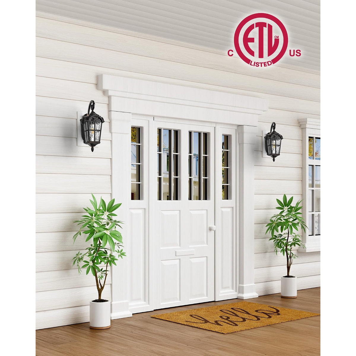VIANIS Exterior Lighting Fixtures, Large Size Oil Rubbed Bronze Outdoor Wall
