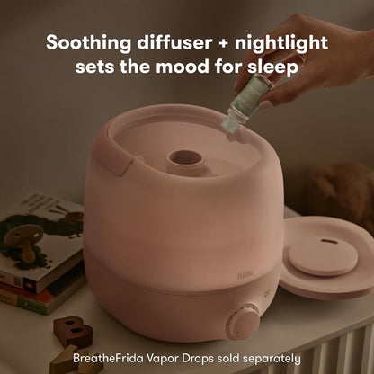 Frida Baby 3-In-1 Cool Mist Humidifier For Large Rooms, Top Fill Humidifie-Peach
