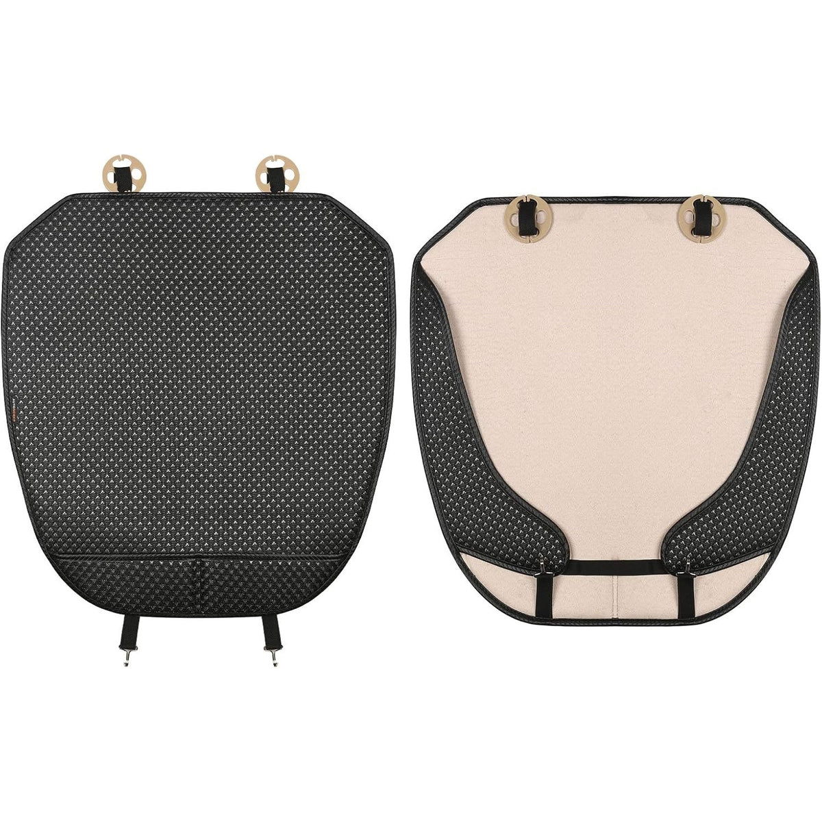 Auto Newer 2 PCS Breathable Universal Four Seasons Car Seat Cover(Black+Grey)2pc