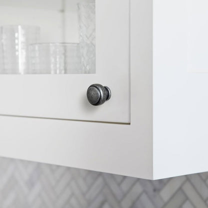 Goo-Ki 6 Pack Weathered Nickel Round Cabinet Knobs – Vintage Furniture Handles