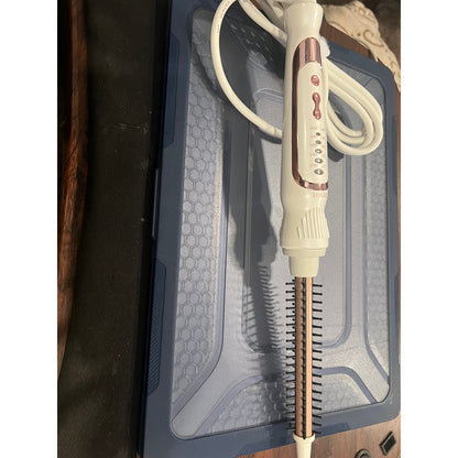 DENVEK 1/2 Inch Ceramic Tourmaline Curling Wand-(White, 0.5 inch).