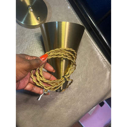 Dijiahua Brass Pendant Lights Kitchen Island,Gold Dining Room Light FixturesOver