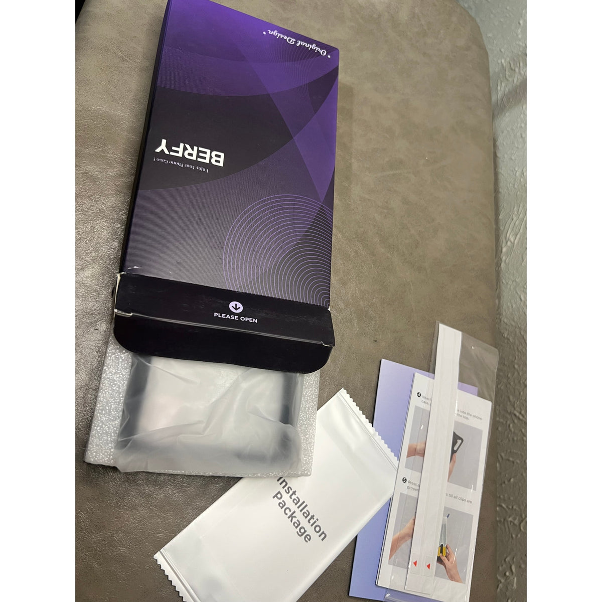 BERFY For Samsung Galaxy Z Trifold Case With Screen Protector, [Compatible, Jet
