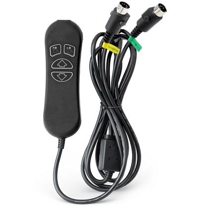 Dusledel HSW304 Hand Controller 4 Button Dual 5 Pin Compatible With Ashley 1090012 Recliner, Replace HSW208JC HC110-2M-1U02 Lift Chair Power Recliner Hand Control W/USB Charging And Backlight.