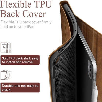 Antbox For IPad Pro 11 Inch Case M5 2025/M4 2024, Premium Vegan Leather, Support