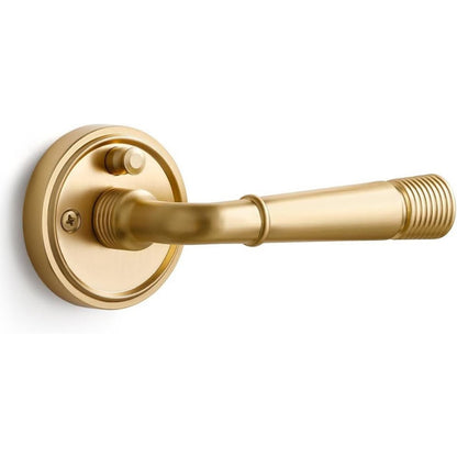 1 Pack Gold Door Lever Privacy Door Levers Satin Brass Door Lever Interior Brush
