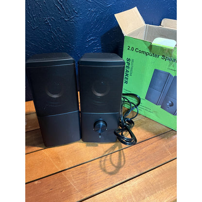 ROSON Computer Speaker, Compact Size Speaker With Headphone Jack, Enhanced