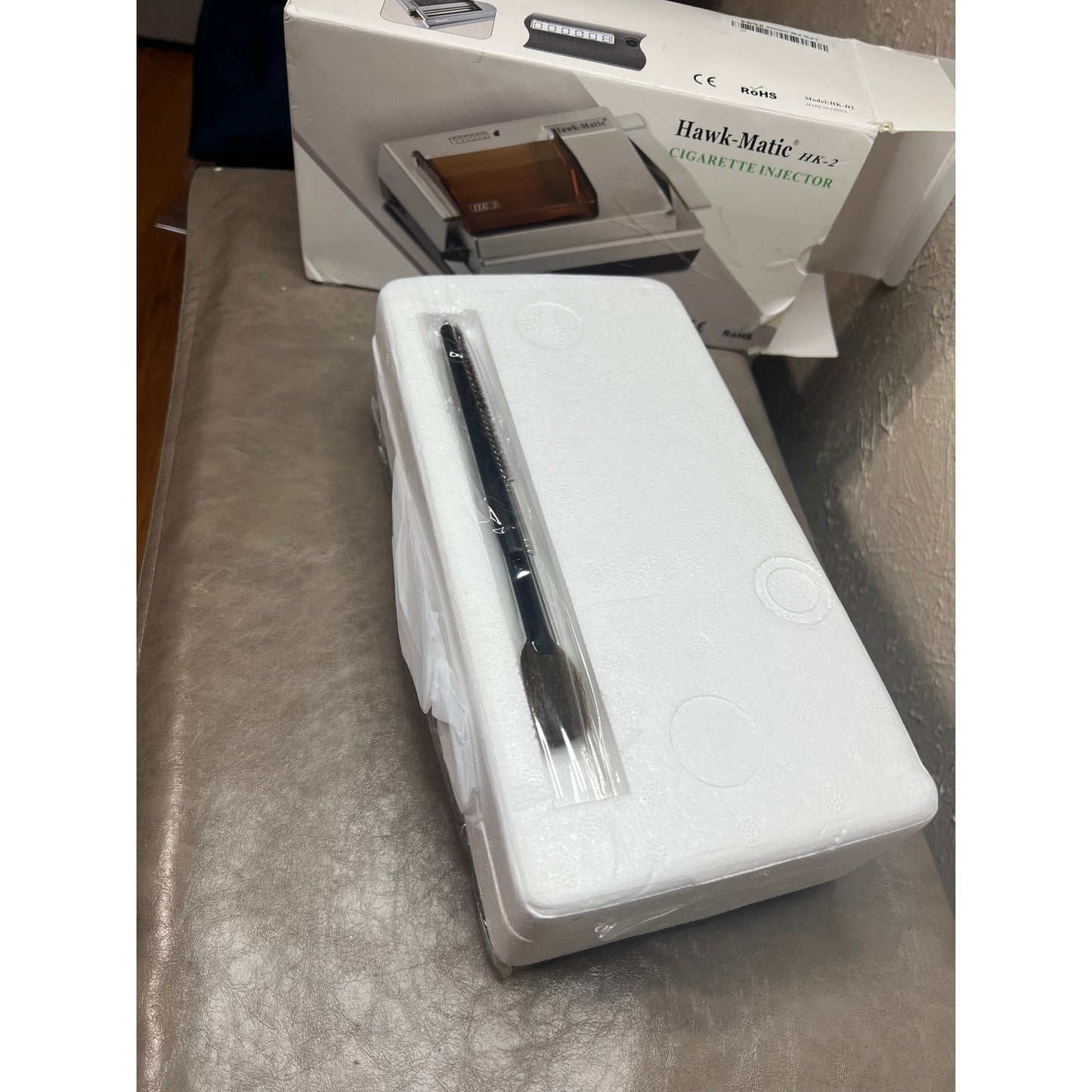 HawkMatic HK2 Electric Cigarette Injector MachineCigarette RollingMachine Silver