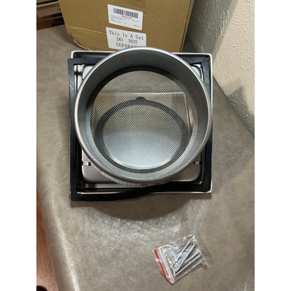 Gisafai 6 Inch Dryer Vent Cover Outdoor With Stainless Steel Screen Silver
