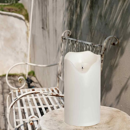 Homemory 6.3" X 12" Extra Large Outdoor Waterproof Candle With Auto 6-Hour