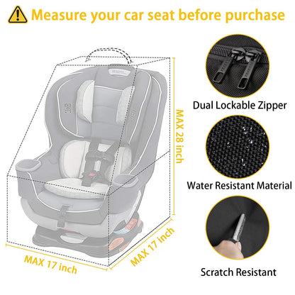 YOREPEK Padded Car Seat Travel Bag Backpack, Toddler Travel Essentials