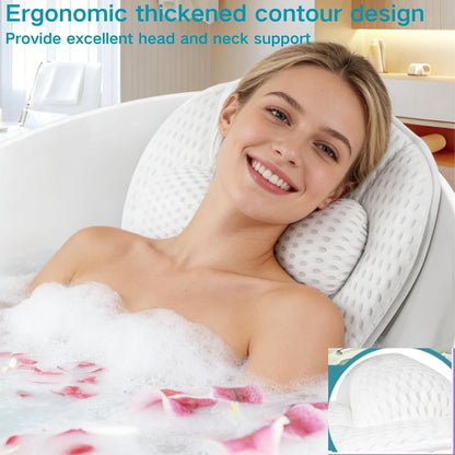 SQLHM Bath Pillows For Tub,Luxury Bath Pillow For Neck And Back Support