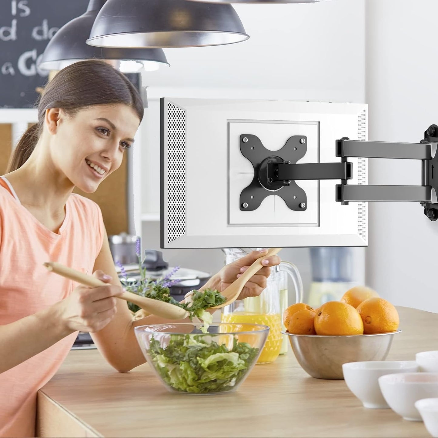 WALI Mount For Show 21, Show 15, Adjustable Wall Mounting Bracket With Heavy Duty 15” Extension Arm, Rotate Tilt Swivel For Show 21, Show 15, Holds Up To 33lbs, Black
