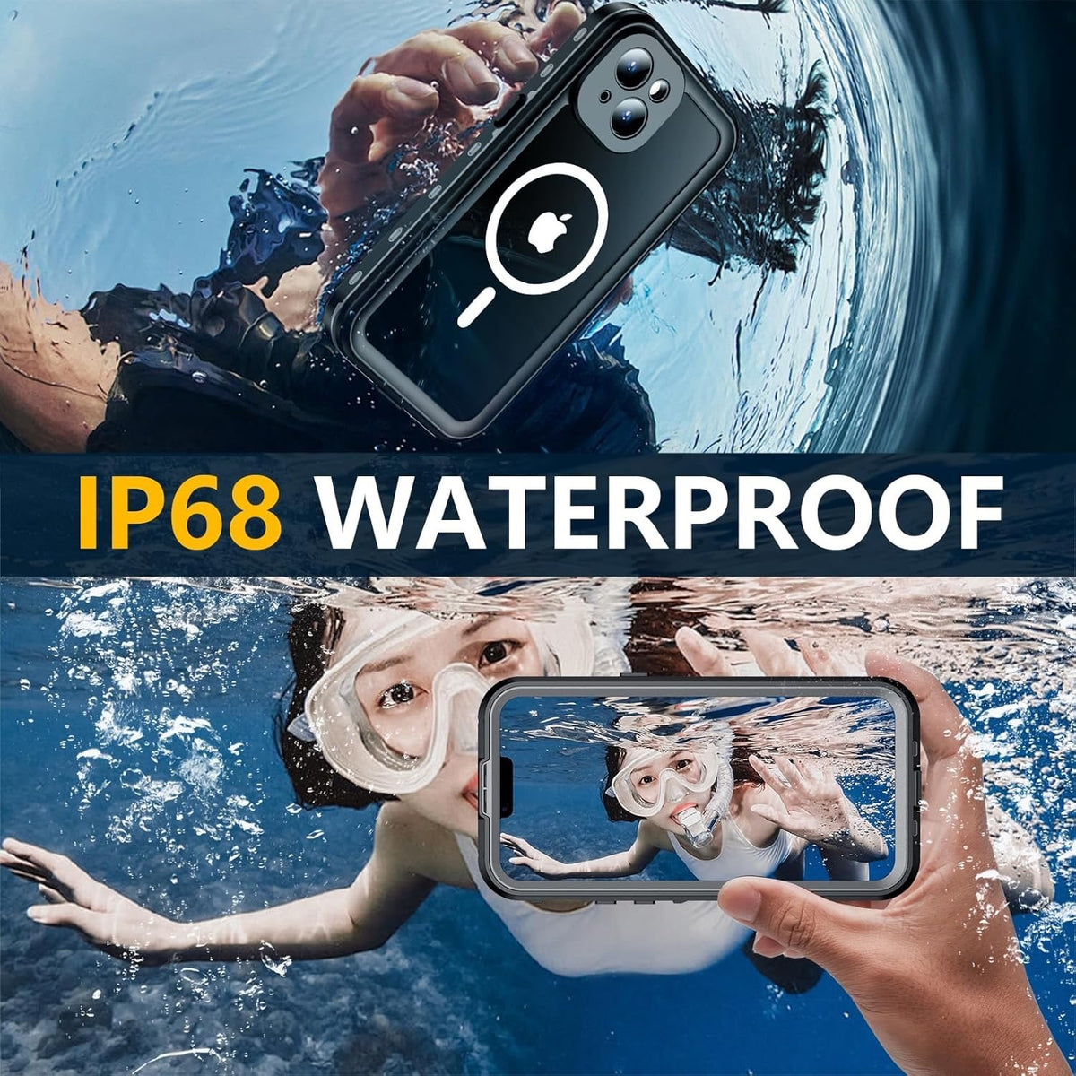 Red2Fire For IPhone 15 Pro Case Waterproof, [Built-In Screen Protector & Camera