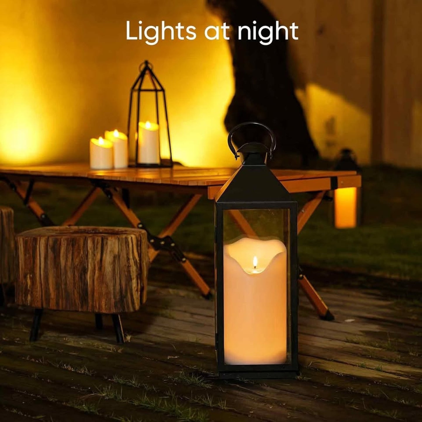 Homemory 6.3" X 12" Extra Large Outdoor Waterproof Candle With Auto 6-Hour