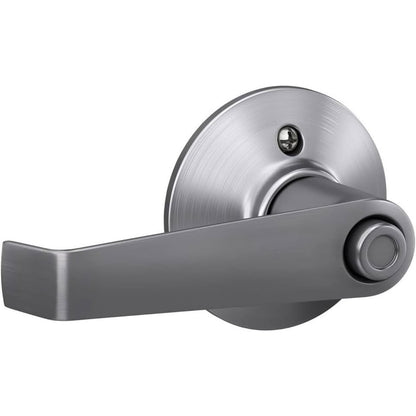 Schlage F40 ELA 626 Elan Door Lever, Bed & Bath Privacy Lock, Satin Chrome