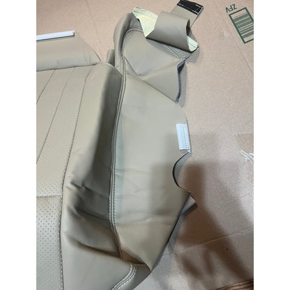 GXARTS Tan#KC Leather Driver Side Bottom Seat Cover Perforated Replacement(1pcs)