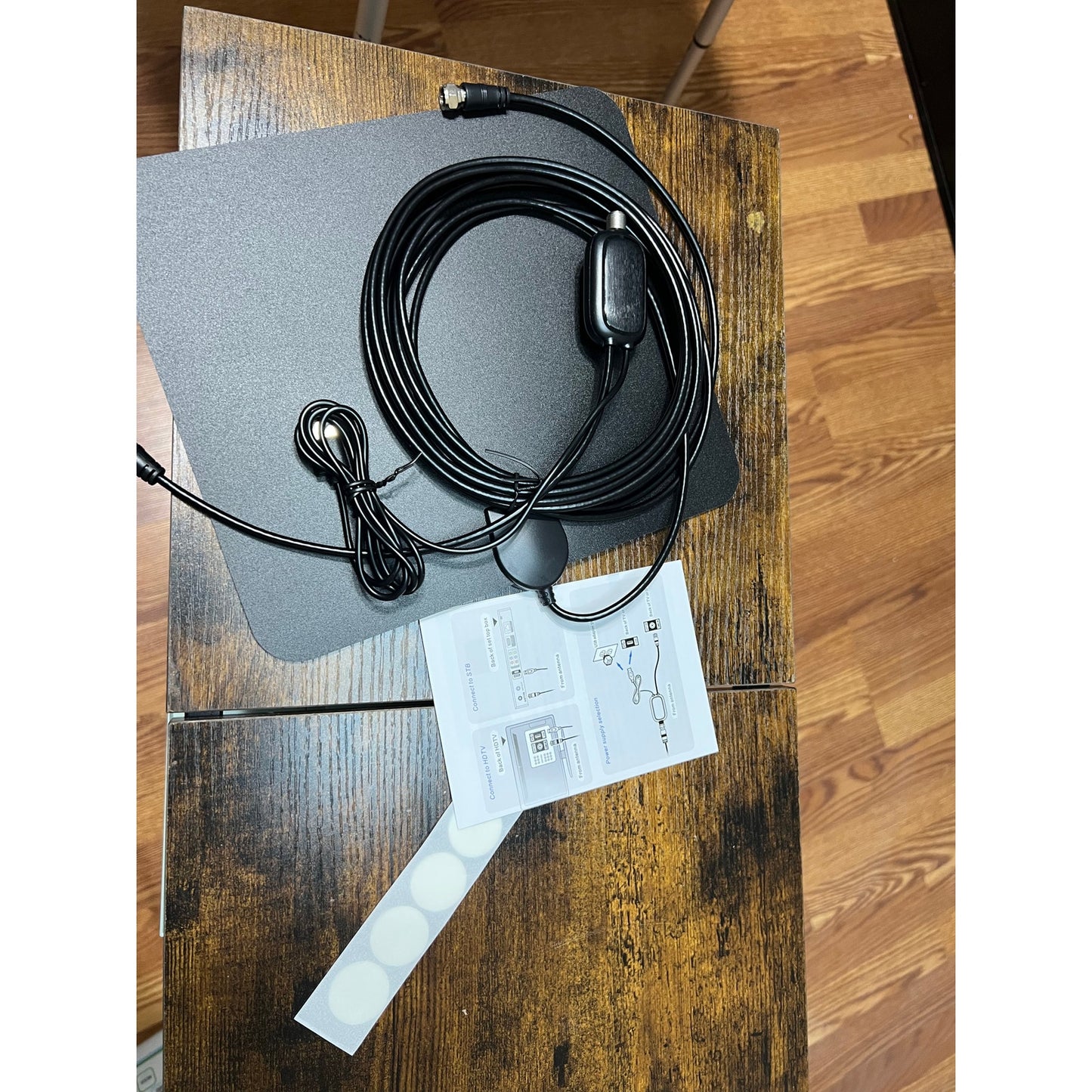DAANT TV Antenna Indoor Long Range, Supports 4K 1080p Smart TV Signal -Black