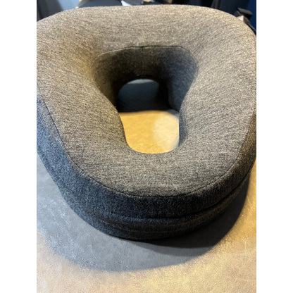 K.TAKHOI Face Down Adjustable Memory Foam Pillow With 2 Air Vents - Stomach Sleep & Post-Eye Surgery Headrest With Massage Cushion For Recovery (Dark Gray, Medium).