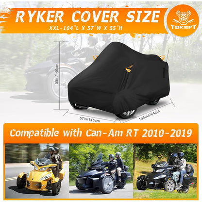 Tokept Premium Can-Am RT 2010-2019 Weather Water Resistant Cover (XXL) Black