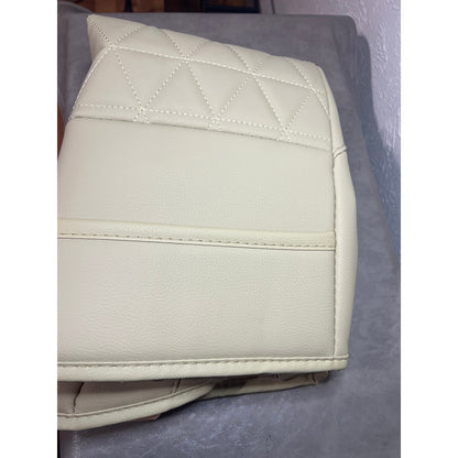 Black Panther Luxury Polyvinyl Car Seat Cover Front Bottom Seat-1 Piece,Beige