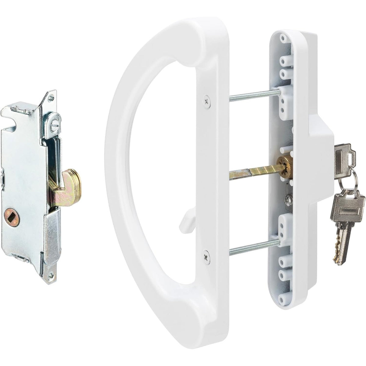 HILLMASTER Sliding Glass Door Handle With Mortise Lock And Key Cylinder,Patio