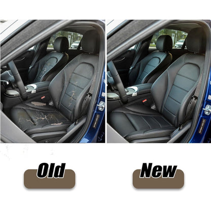 ATUOTPO Mercedes Benz C-Driver Side Bottom Black Leather Seat Cover-1 pc Black