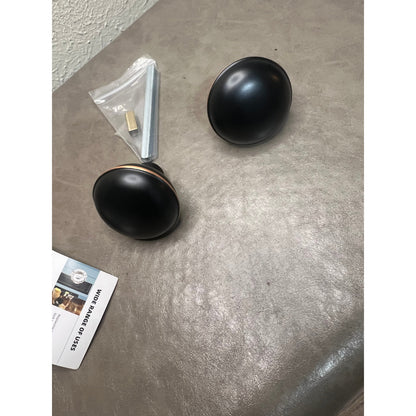Newliplace Vintage Style Door Knob Set With Spindle, Antique Door Knob-Black 1pc