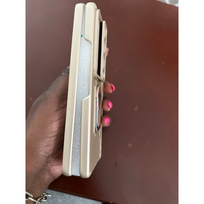 Libeagle Compatible With Samsung Galaxy Z Fold 4 Case Heavy Duty Protective-Gold