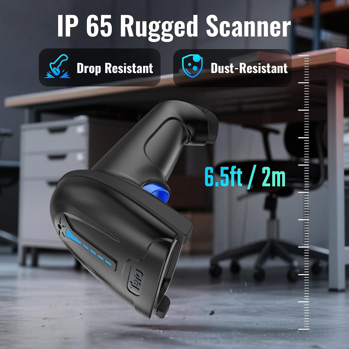 Tera Barcode Scanner 1D Wireless CCD: 2500 Pixel, Battery Indicator, T5100C