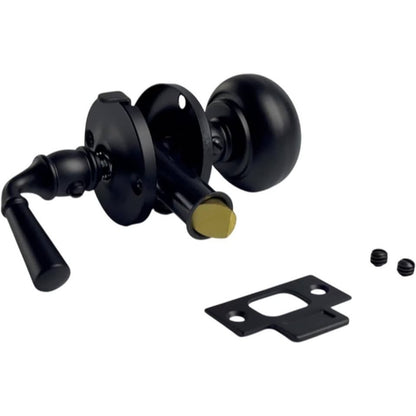 QCAA Solid Brass Storm Door Latch, Oil Rubbed Bronze US10B-1 Pack Black