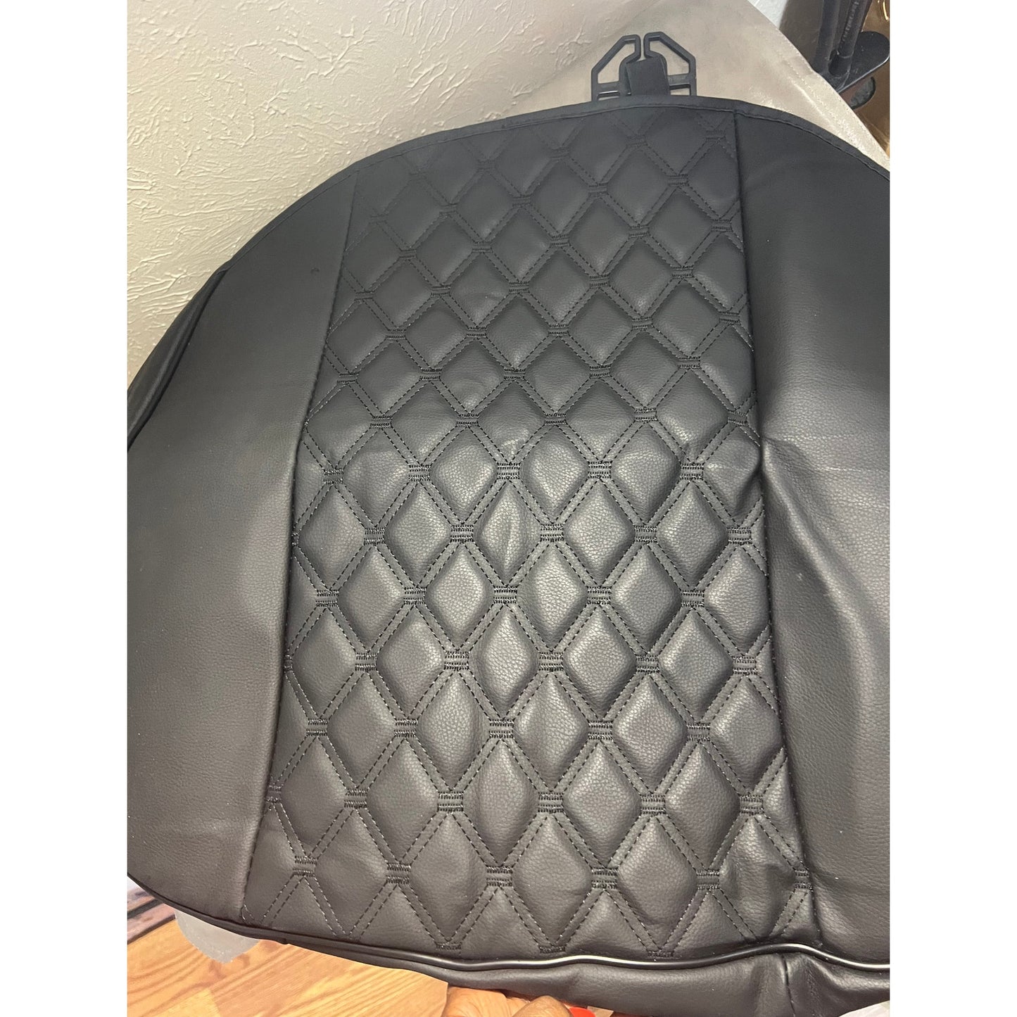 Black Panther PU Car Seat Cover, Front Seat Protector Compatible (1Piece,Black)
