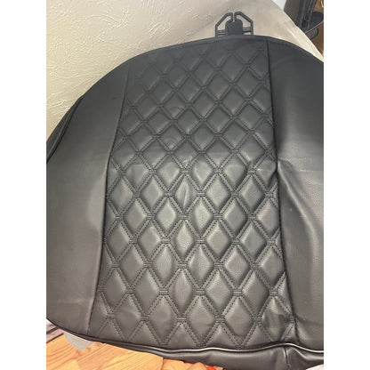 Black Panther PU Car Seat Cover, Front Seat Protector Compatible (1Piece,Black)