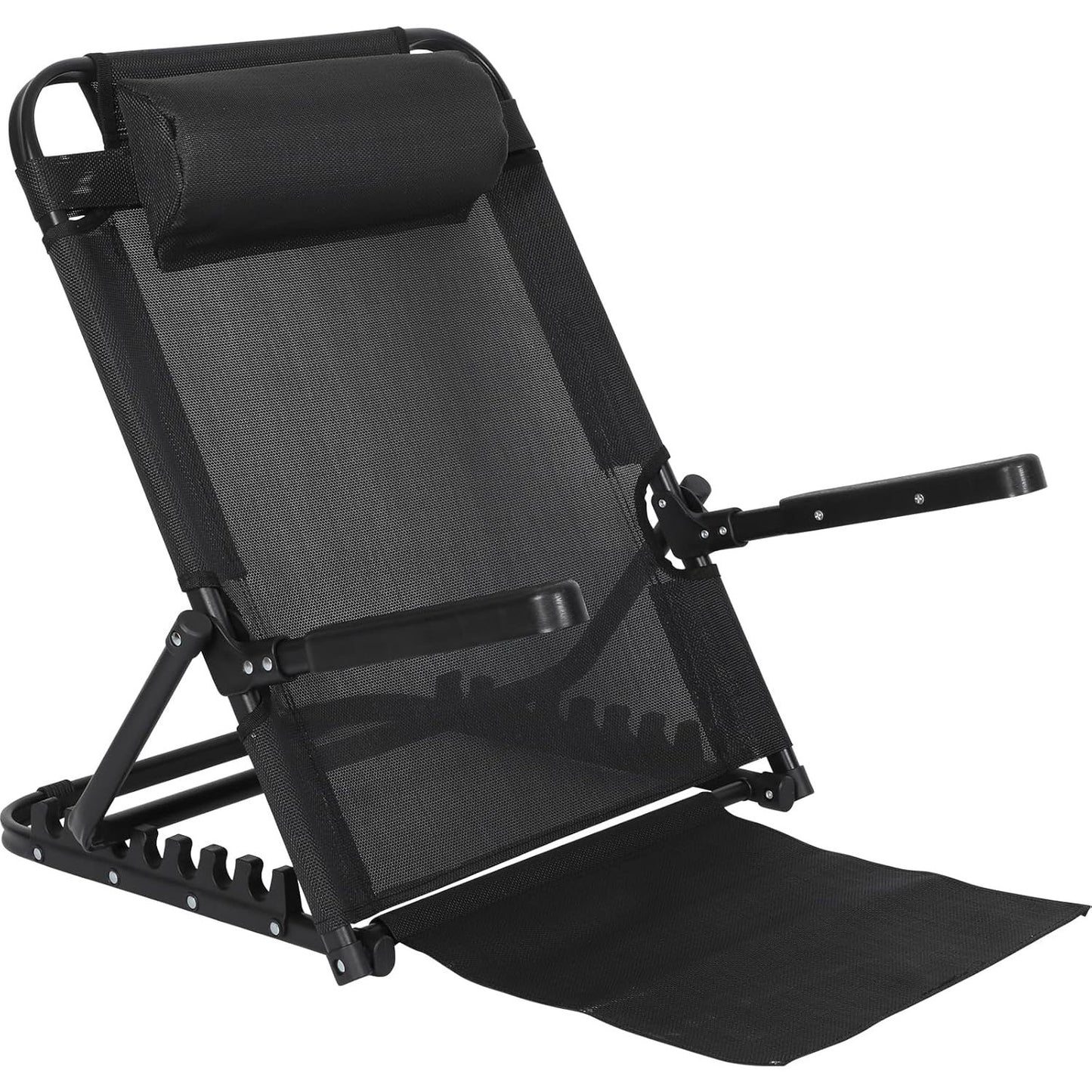 GlikCeil Adjustable Lifting Bed Backrest With Armrest Large Folding Bed Rest