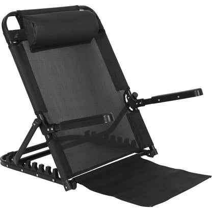 GlikCeil Adjustable Lifting Bed Backrest With Armrest Large Folding Bed Rest