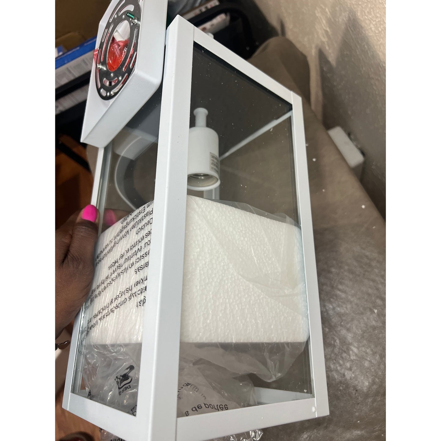 Yolsunes 19" Outdoor Wall Light White