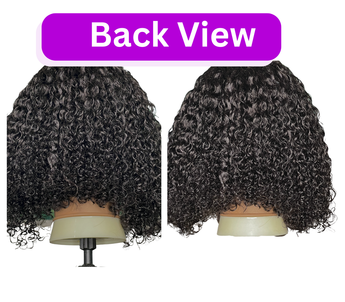 Pre-cut Curly Swinging Bob 13x4 Full Frontal Lace Wig with 150% Human Hair Density