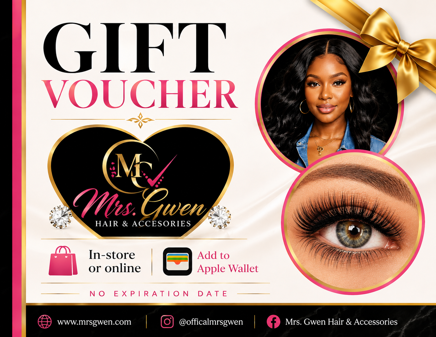 Mrs Gwen Hair & Accessories Gift Card Voucher