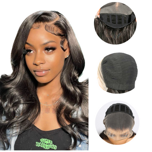 13x4 Full Frontal Body Wave Lace Front Wig Bleached Knots