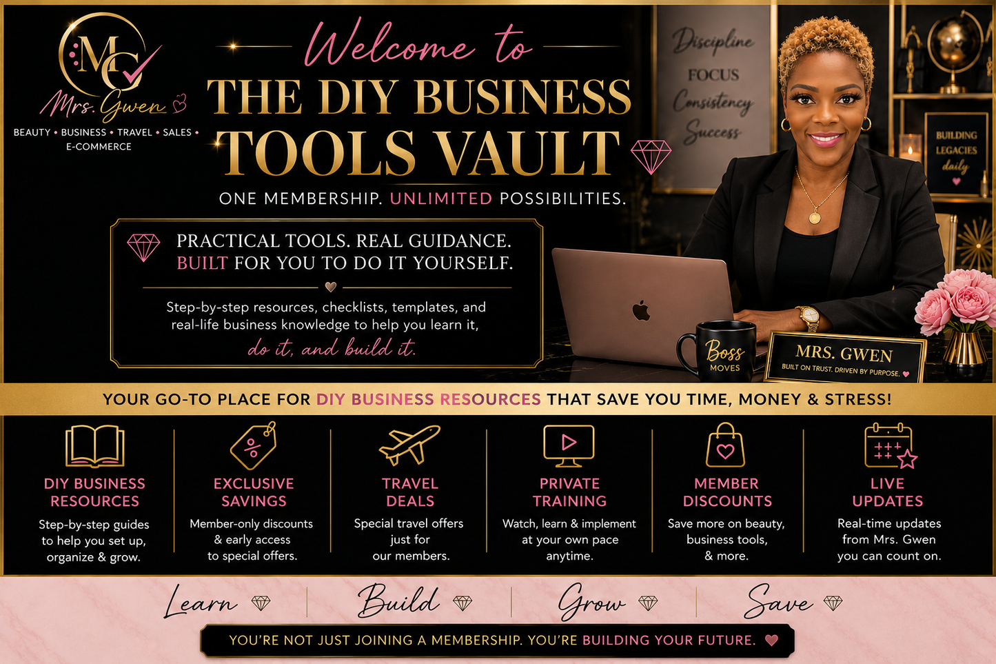 💎 MRS GWEN DIY BUSINESS TOOLS + MEMBERSHIP
