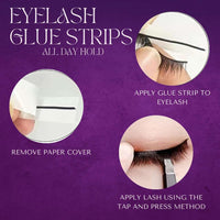 Eyelash Glue Strips 40 Pcs Black Self-Sticking Adhesive (Amazon) The Boss Hair 14