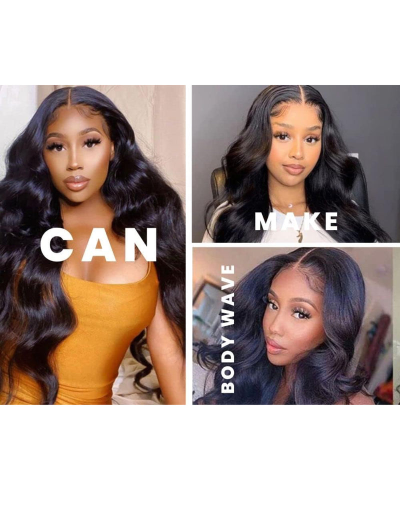 Body Wave 13x4 Full Frontal Lace Wig Virgin Hair 